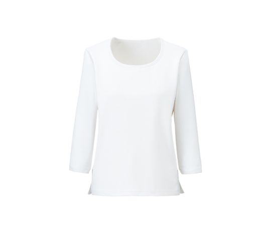 BONCIERGE ラウンドネック七分袖ニット ホワイト 19G BCK7103-15 19G 1枚（ご注文単位1枚）【直送品】