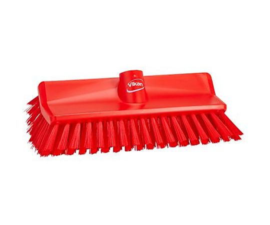 Vikan アングルデッキブラシ 赤 7047 1本（ご注文単位1本）【直送品】