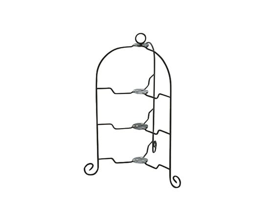 青芳 ドルチェ フォールダブルケーキスタンド 3段 ブラック 600145 1個（ご注文単位1個）【直送品】