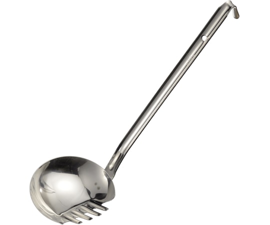 エムテートリマツ 18-0ノンリベットレードル柄うどんお玉  1個（ご注文単位1個）【直送品】