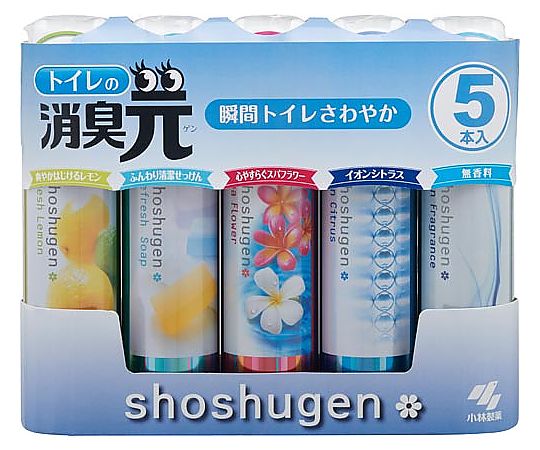 小林製薬 消臭元スプレー アソートパック 5本セット 940976 1セット(ご注文単位1セット)【直送品】