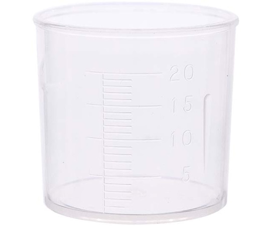 金鵄製作所 計量カップ 20mL PP製 100個入 31240-000 1箱（ご注文単位1箱）【直送品】