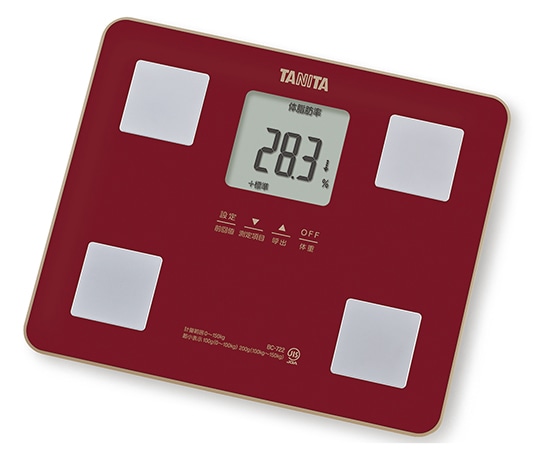 タニタ 体組成計 レッド BC-722 1個(ご注文単位1個)【直送品】