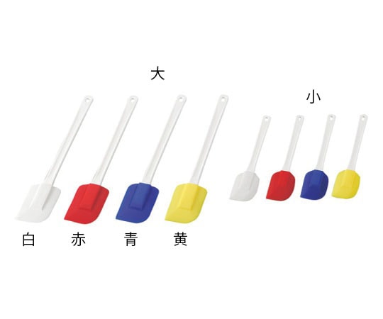 アズワン PC柄耐熱シリコンスクレーパー 400mm(大) 赤  1個（ご注文単位1個）【直送品】