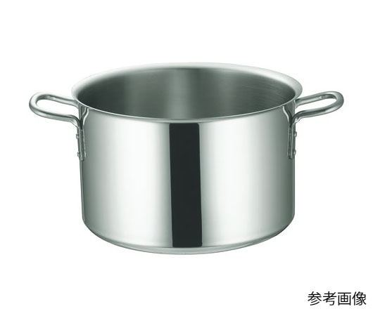 本間製作所 IHマエストロ 3層鋼クラッド半寸胴鍋 24cm(7.0L) 本体  1個（ご注文単位1個）【直送品】