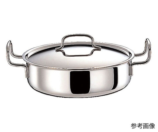 宮崎製作所 ジオ 浅型両手鍋 22cm(2.5L) GEO-22S 1個（ご注文単位1個）【直送品】