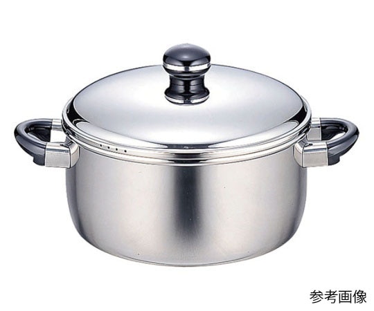 宮崎製作所 オブジェ ジャンボ両手鍋 25cm(5.6L) OJ-38 1個（ご注文単位1個）【直送品】