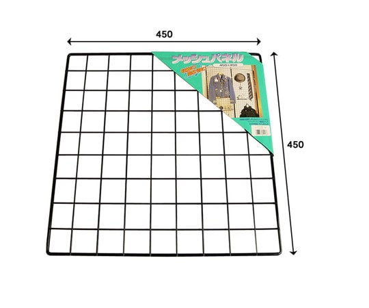和気産業 メッシュパネル 黒 幅450mm×高さ450mm×厚み6mm EMP026 1個(ご注文単位1個)【直送品】