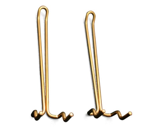 和気産業 穴あきボード Classic専用 真鍮フック 100mm 2本入 ANB-713 1袋(ご注文単位1袋)【直送品】