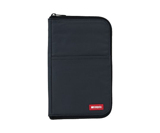 LIHITLAB ペンケース フラットタイプ ワイド ブラック A7653-24 1個(ご注文単位1個)【直送品】