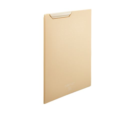 LIHITLAB CUBE FIZZ クリップファイル ベージュ F6067-16 1冊(ご注文単位1冊)【直送品】
