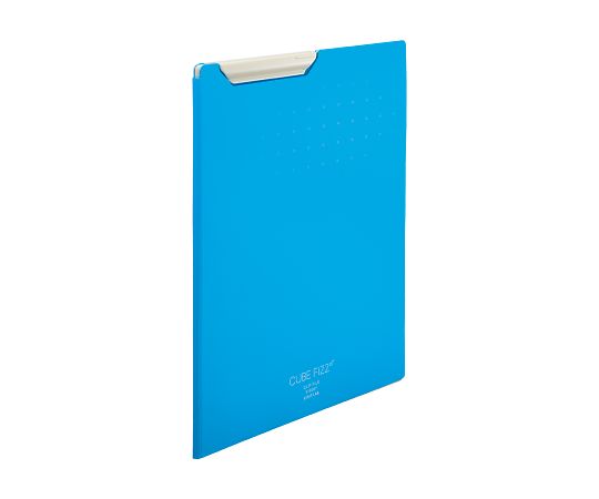 LIHITLAB CUBE FIZZ クリップファイル ブルー F6067-8 1冊(ご注文単位1冊)【直送品】