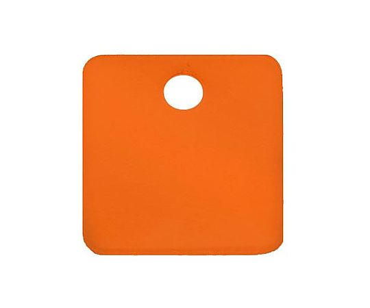 アズワン 51mm タグブランク(アルミ角/オレンジ/5枚) EA591HC-64A 1袋(ご注文単位1袋)【直送品】