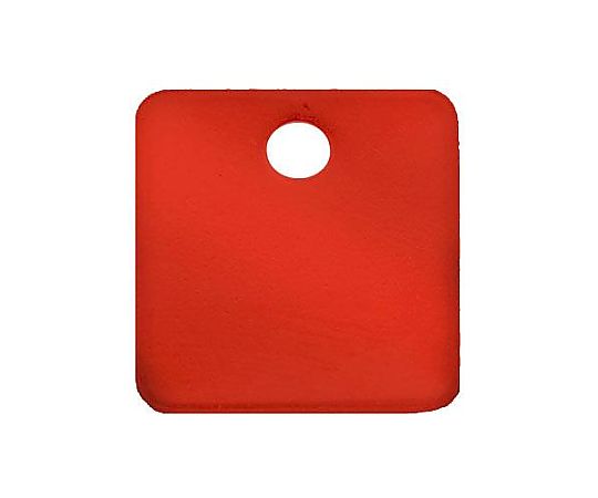 アズワン 25mm タグブランク(アルミ角/レッド/5枚) EA591HC-71A 1袋(ご注文単位1袋)【直送品】