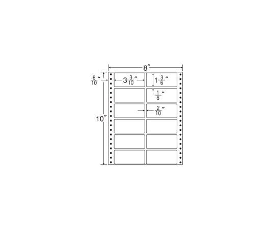 東洋印刷 ナナフォームラベル 12面 500折 MT8C 1箱(ご注文単位1箱)【直送品】