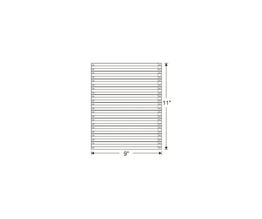日本通信紙 ストックフォーム 9×11インチ 2000枚 罫入 SF-09131P 1箱(ご注文単位1箱)【直送品】