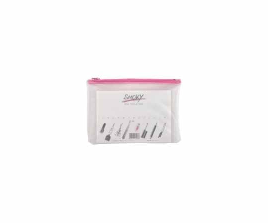 LIHITLAB クリヤーケース B6S マチなし 桃 F-261 1枚(ご注文単位1枚)【直送品】