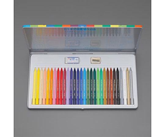 アズワン 30色 クーピーセット EA765MV-256 1組(ご注文単位1組)【直送品】