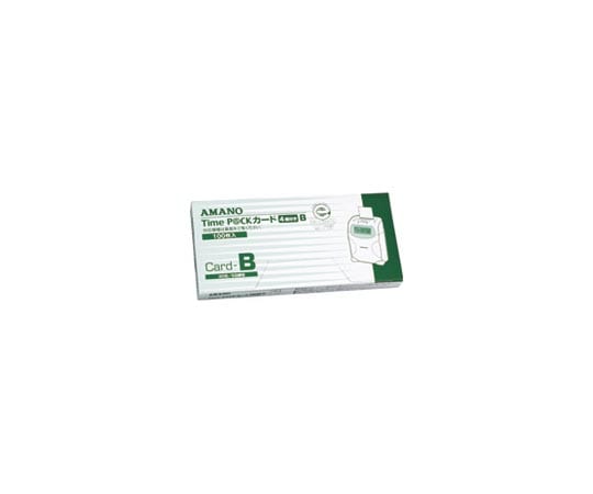 アマノ タイムパックカード(4欄印字)B 20日締め・5日締め 1箱(100枚入)  1箱(ご注文単位1箱)【直送品】
