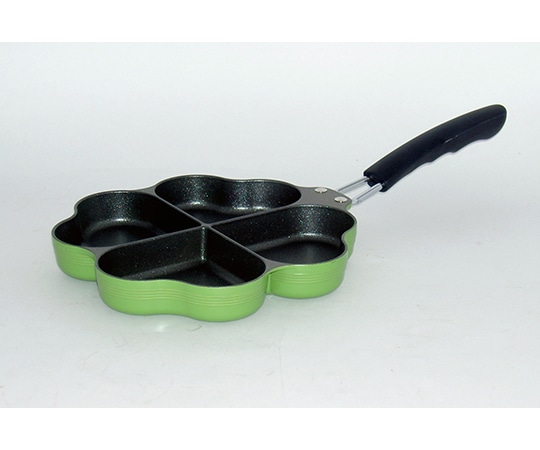 杉山金属 IH対応 しあわせを呼ぶ 四葉のフライパン グリーン KS-2813 1個（ご注文単位1個）【直送品】