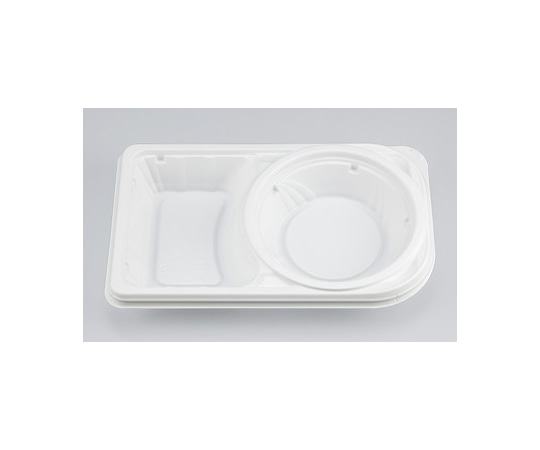 シーピー化成 プラスチック製 簡易食品容器  253×157×39mm CBFNランチ11 ホワイト本体 50枚×12袋 07103001100300000 1ケース(ご注文単位1ケース)【直送品】