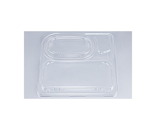 シーピー化成 プラスチック製 簡易食品容器  230×230×7mm CBFNランチ13 嵌合蓋 50枚×8袋 07103001300000030 1ケース(ご注文単位1ケース)【直送品】