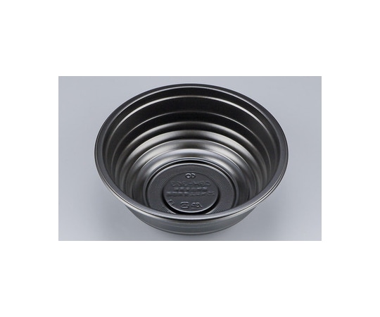 シーピー化成 プラスチック製 簡易食品容器  φ189×70mm CBH-363 黒本体 50枚×12袋 07200036300080000 1ケース(ご注文単位1ケース)【直送品】