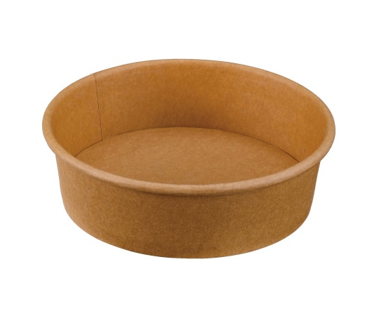 パックスタイル 未晒 クラフト カップ 浅型 500mL 本体 25枚×12パック入 264146 1ケース(ご注文単位1ケース)【直送品】