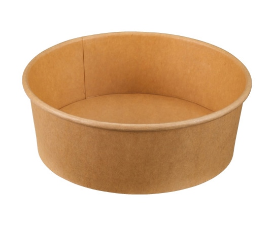 パックスタイル 未晒 クラフト カップ 浅型 1500mL 本体 25枚×8パック入 264156 1ケース(ご注文単位1ケース)【直送品】