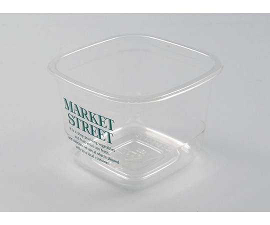 パックスタイル 青果・農産容器 PSマルチカップ角 500 MS 緑 50枚×20パック入 00506557 1ケース(ご注文単位1ケース)【直送品】