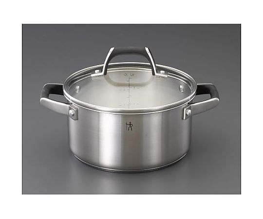 エスコ 200mm/ 3.0L 両手鍋(ステンレス製) EA913VM-28B 1個(ご注文単位1個)【直送品】