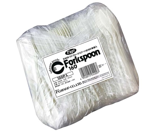 尚美堂 フジフォークスプーン 白 160mm 単袋入 100本×30袋入 540900 1ケース（ご注文単位1ケース）【直送品】