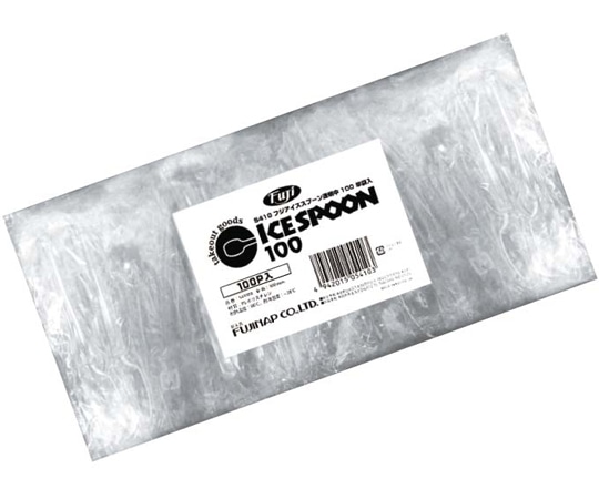尚美堂 フジアイススプーン 透明 中 100mm 単袋入 100本×100袋入 541000 1ケース（ご注文単位1ケース）【直送品】