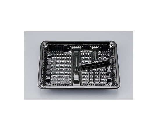 シーピー化成 プラスチック製 簡易食品容器  230×171×31mm CZ-221 BS黒本体(N) 50枚×12袋 00900022100450208 1ケース(ご注文単位1ケース)【直送品】