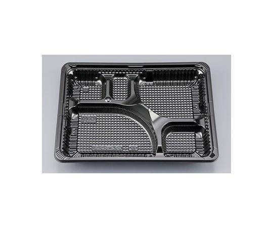 シーピー化成 プラスチック製 簡易食品容器  258×202×31mm CZ-223 BS黒本体(N) 50枚×12袋 00900022300450208 1ケース(ご注文単位1ケース)【直送品】
