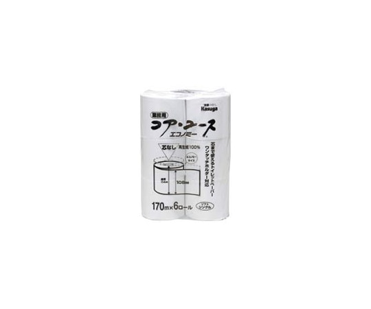 春日製紙工業 コアユース170エコノミー 6ロール×8パック  1箱(ご注文単位1箱)【直送品】