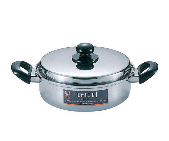 シモリュウ トゥリート浅型両手鍋 24cm 014304 1個（ご注文単位1個）【直送品】
