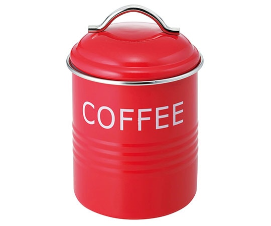 佐藤金属興業 バーネットキャニスター 赤 COFFEE 030317 1個（ご注文単位1個）【直送品】