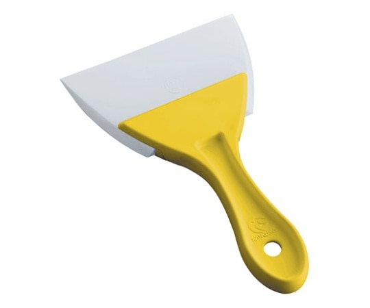 アズワン PC柄三角シリコンゴムヘラ 黄 大  1個（ご注文単位1個）【直送品】