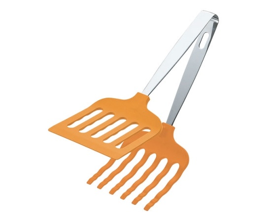 アズワン 抗菌耐熱マルチグリルトング265mm オレンジ  1個（ご注文単位1個）【直送品】