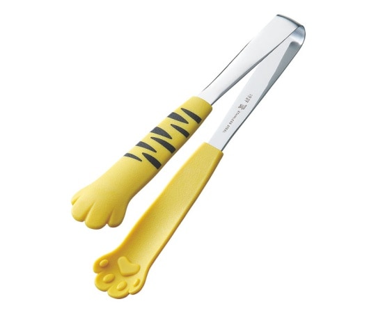 アズワン 18-0卓上トングきゃっちだにゃん とら黄  1個（ご注文単位1個）【直送品】