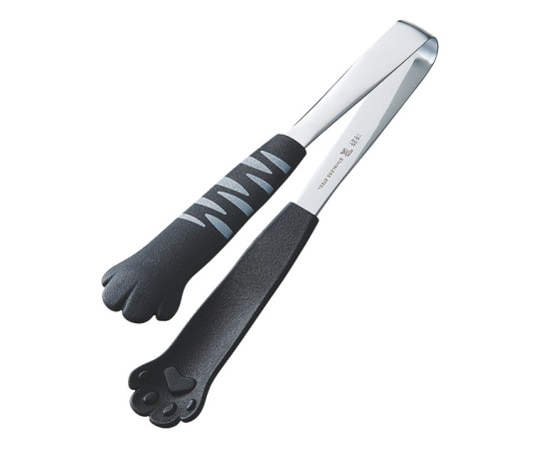 アズワン 18-0卓上トングきゃっちだにゃん とら黒  1個（ご注文単位1個）【直送品】