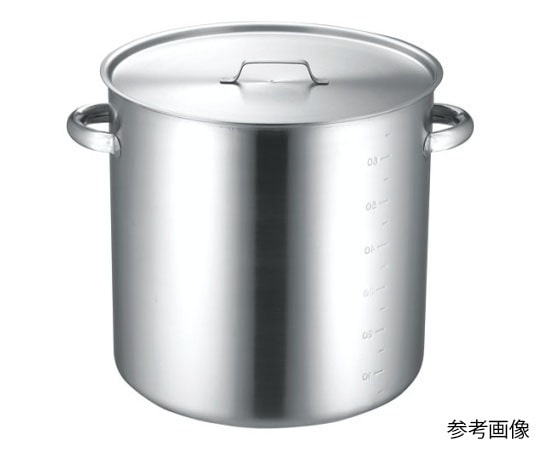 本間製作所 KO 19-0電磁対応IH 寸胴鍋(蓋付) 40cm  1個（ご注文単位1個）【直送品】