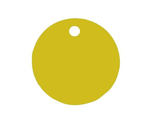 アズワン 25mm    タグブランク(アルマイトアルミ 丸/ゴールド5枚) EA591HG-61A 1袋(ご注文単位1袋)【直送品】
