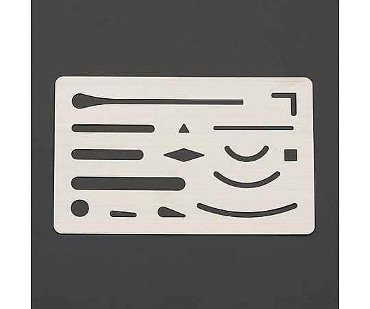 シンワ測定 93x60mm 字消し板(ステンレス製) EA736MB-1 1個(ご注文単位1個)【直送品】