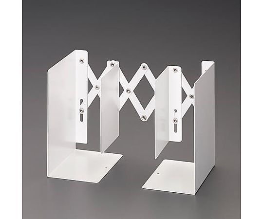 カール 105x150x205mm 伸縮式ブックエンド(ホワイト) EA954TE-33 1台(ご注文単位1台)【直送品】