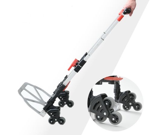 山善(YAMAZEN) 折りたたみハンドキャリーカート 軽量 6輪仕様 GT-60BH6 1台(ご注文単位1台)【直送品】