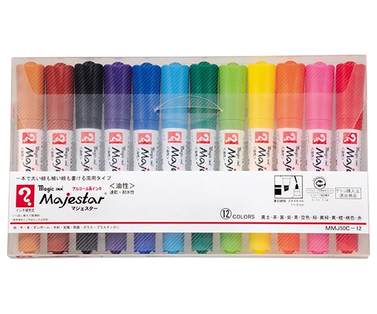寺西化学 マジックインキ マジェスター 12色セット MMJ50C-12 1個(ご注文単位1個)【直送品】