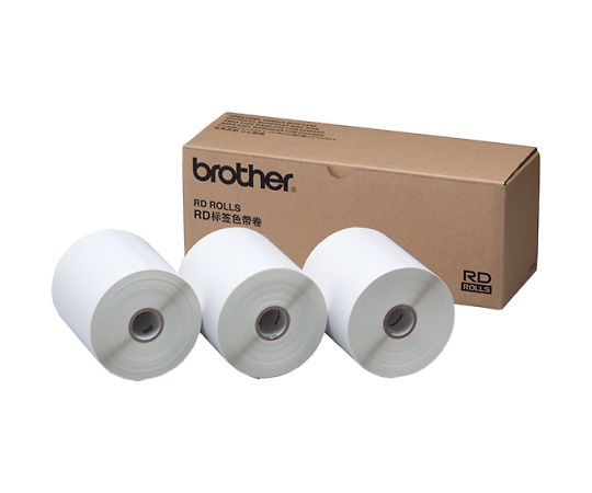 ブラザー TD-4000/4100N用プレカット紙ラベル 3本パック RD-S02J1 1個(ご注文単位1個)【直送品】