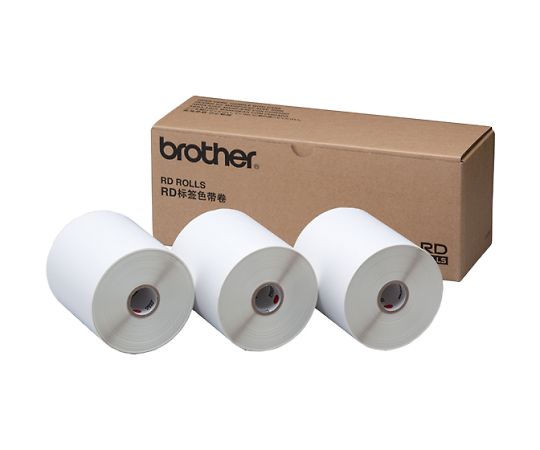 ブラザー TD-4000/4100N用再剥離ラベル 3本パック RD-S06J4 1個(ご注文単位1個)【直送品】